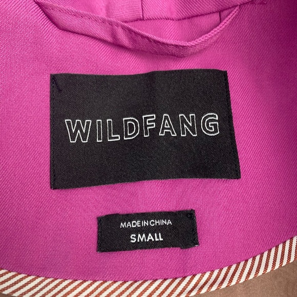 WILDFANG The Empower Colorblock Suit Tux Blazer & Slim Crop Pant Orchid Black - Picture 5 of 16